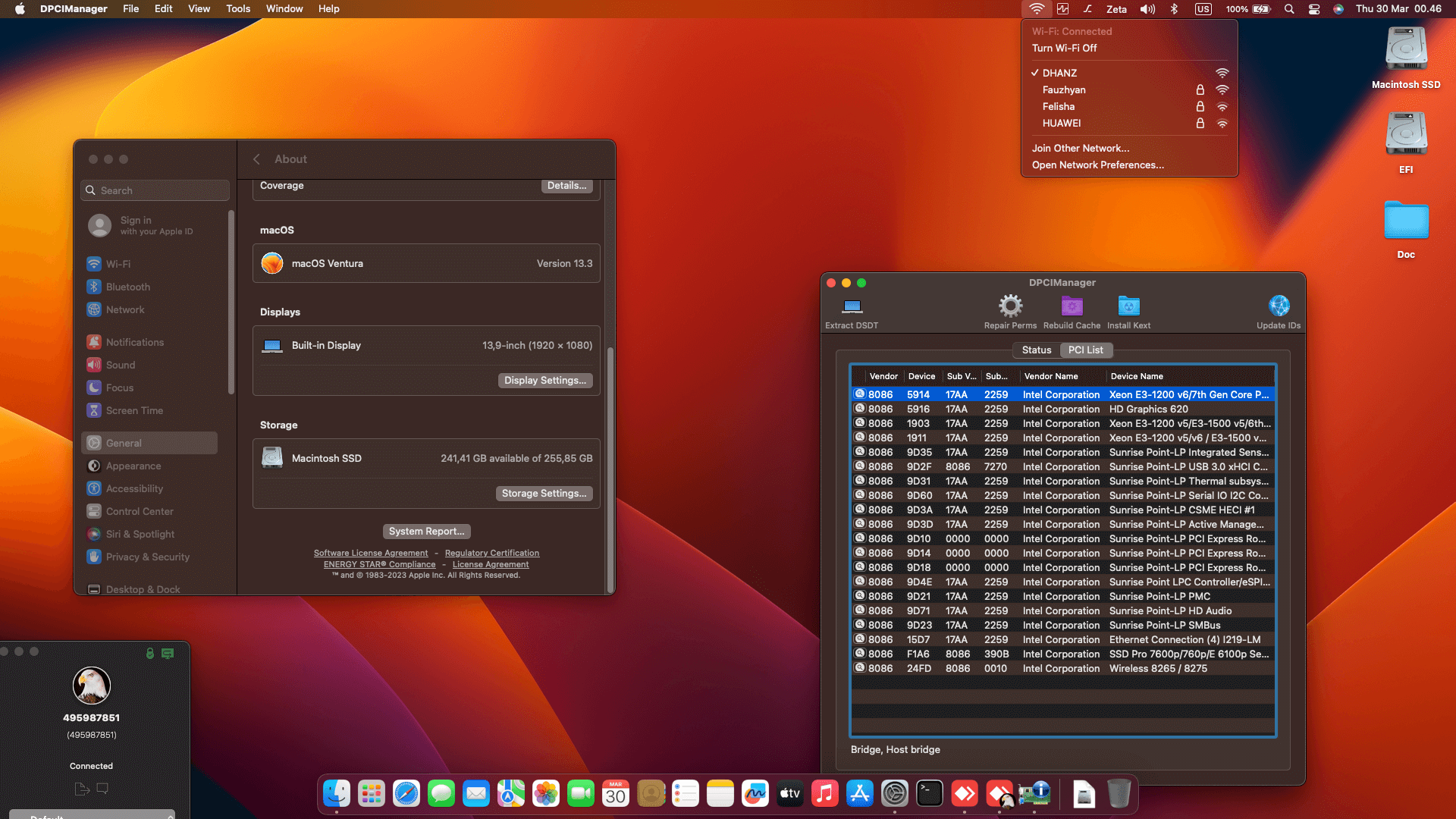 Lenovo Thinkpad X1 Yoga 3rd Gen [KabyLake R   Intel UHD 620 + PS2 SMBUS]   OpenCore 2
